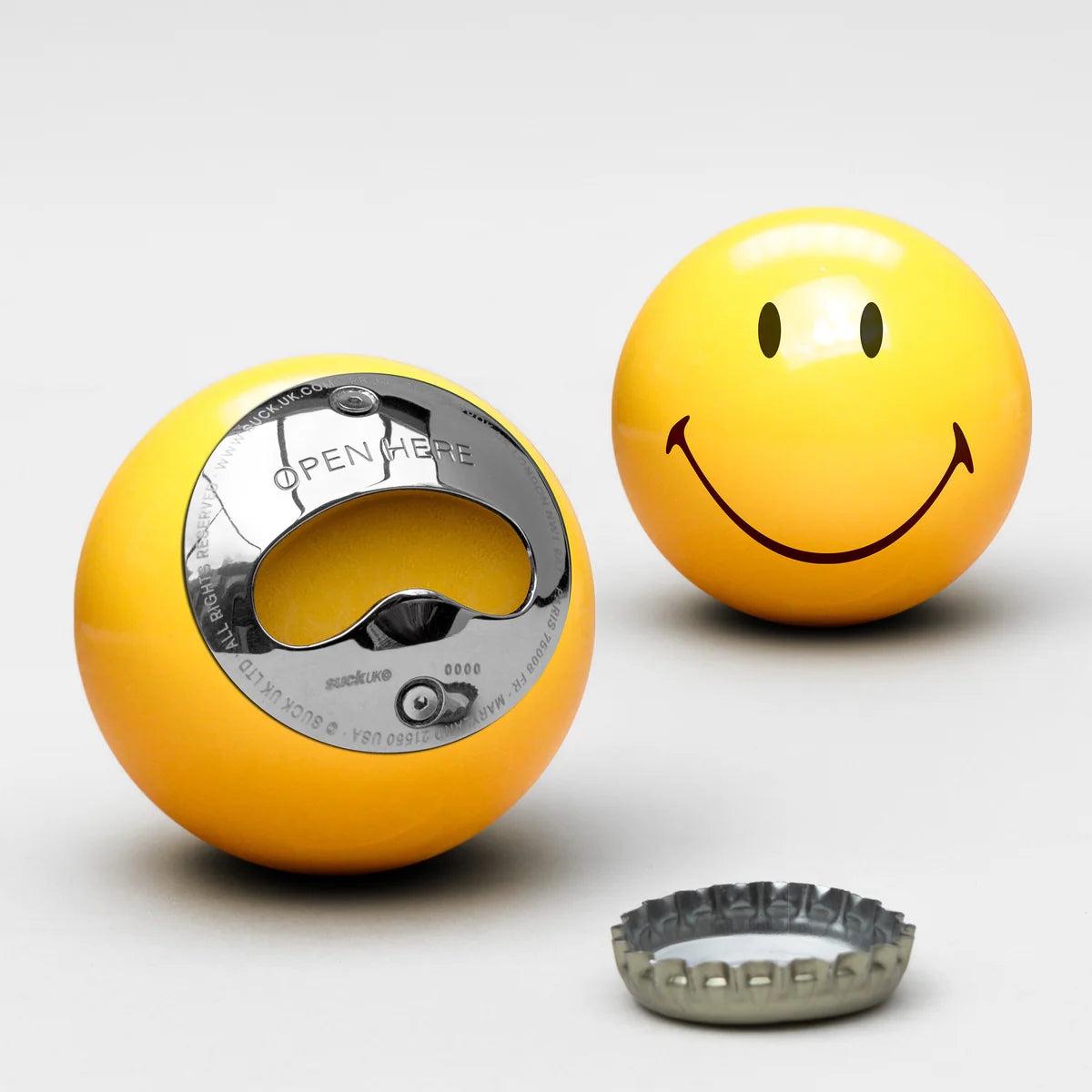 Smiley Bottle Opener – ikonisk flaskeåbner fra Suck UK