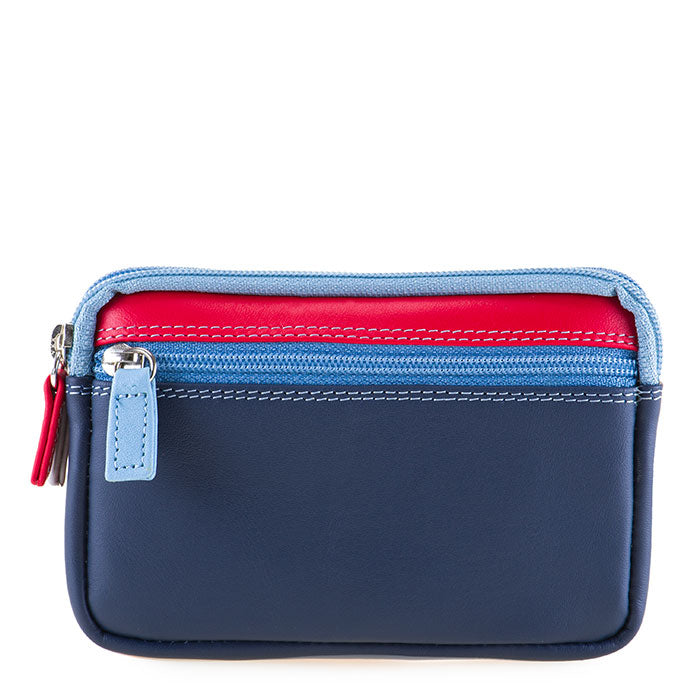 Mywalit Purse - Small leather purse with two zippers in a colorful design - style 1265