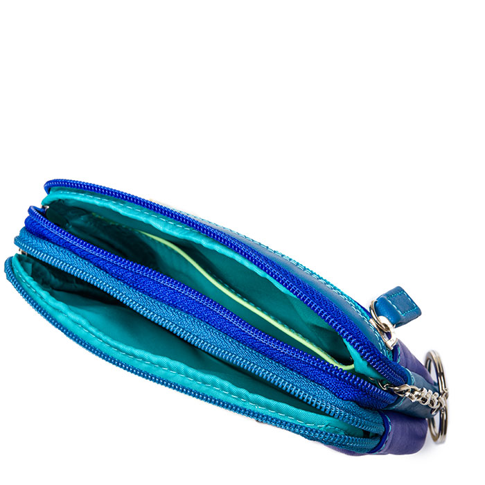 Mywalit Purse - Small leather purse with two zippers in a colorful design - style 1265