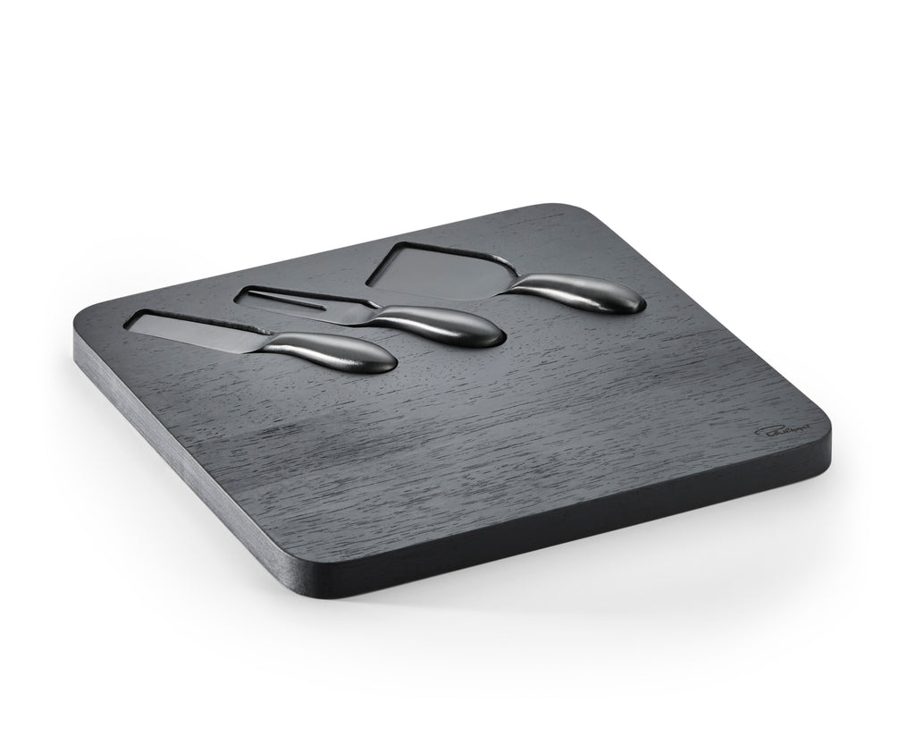 Elegant cheese board set with 3 specially designed knives - Fromage - Philippi Design