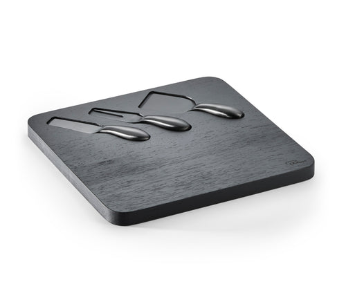 Elegant cheese board set with 3 specially designed knives - Fromage - Philippi Design