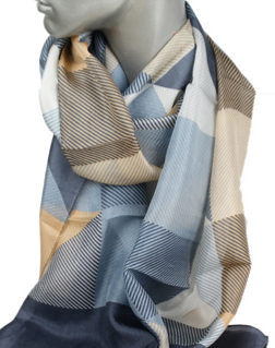 Scarf - 100% silk - Sealine Light - 22059B