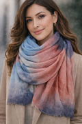 Schal - 100% Wolle - Rose- Blues Petite - 33347