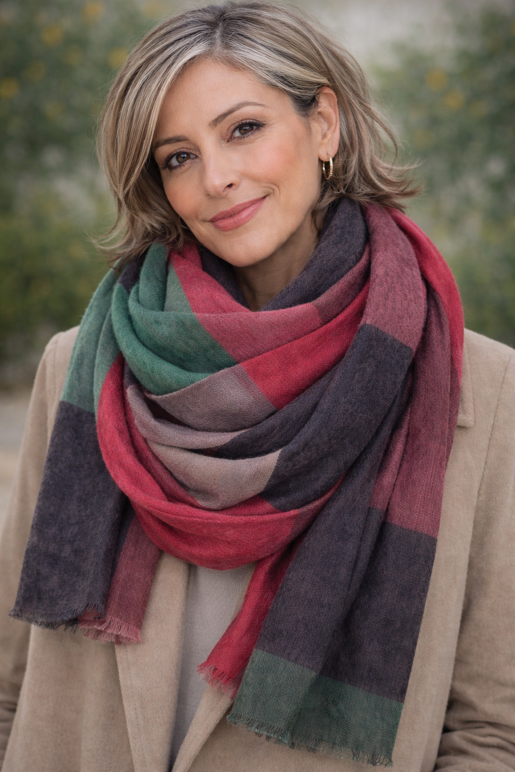 Modern wool/silk scarf from Aperitif - elegant & luxurious - 44118