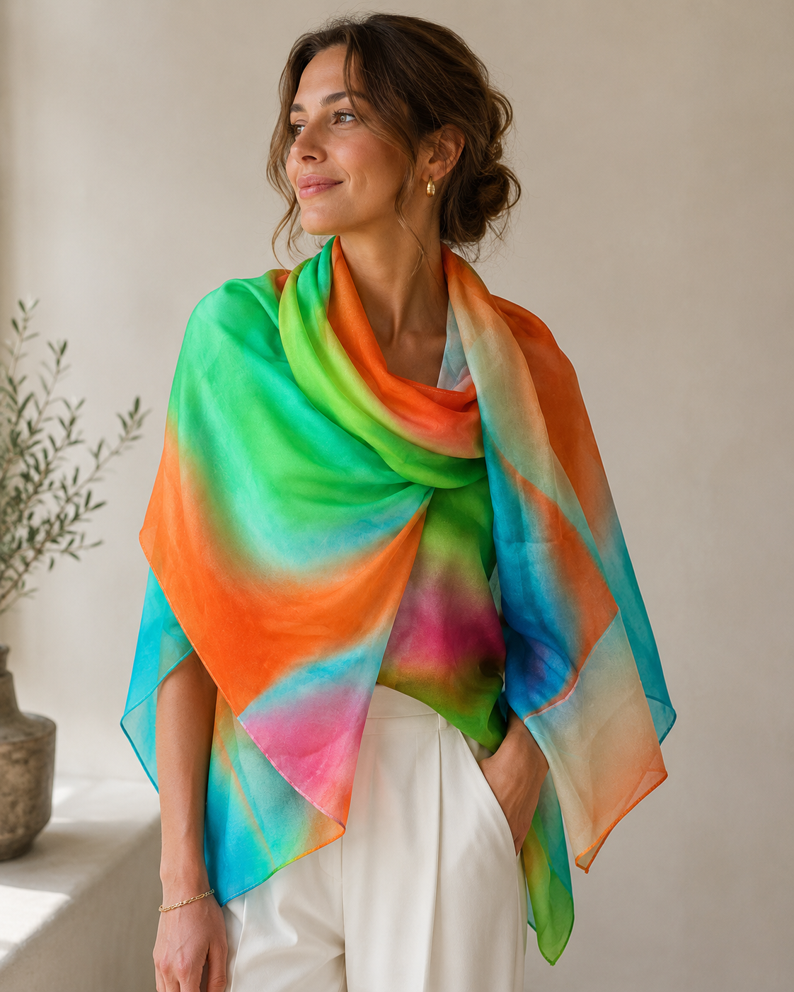 Scarf - Aperitif - 100% silk - Baleno - 22159