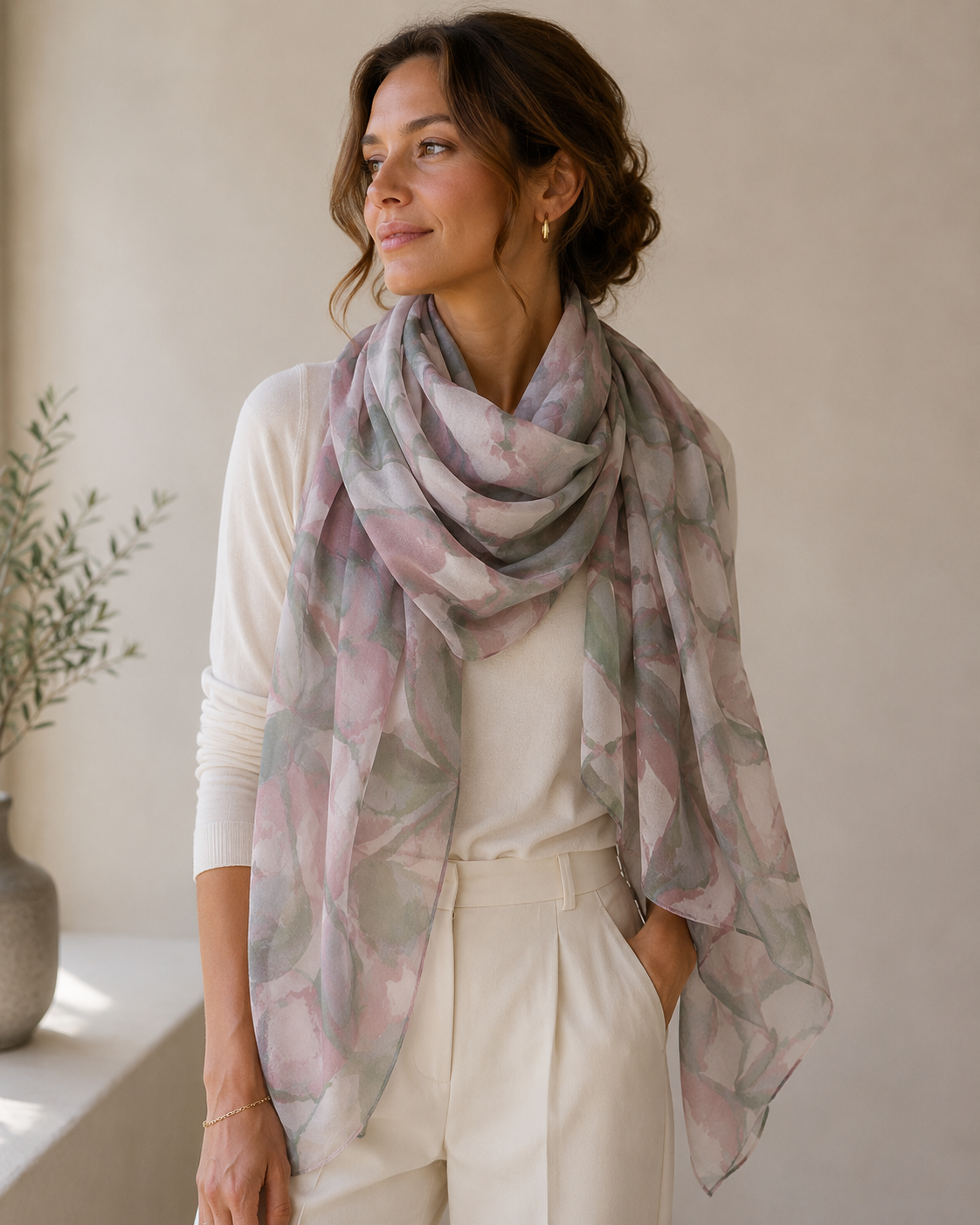 Scarf - Aperitif - 100% silk - 22158B