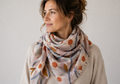 Scarf - Aperitif - 100% silk - Paper-daisy - 22154