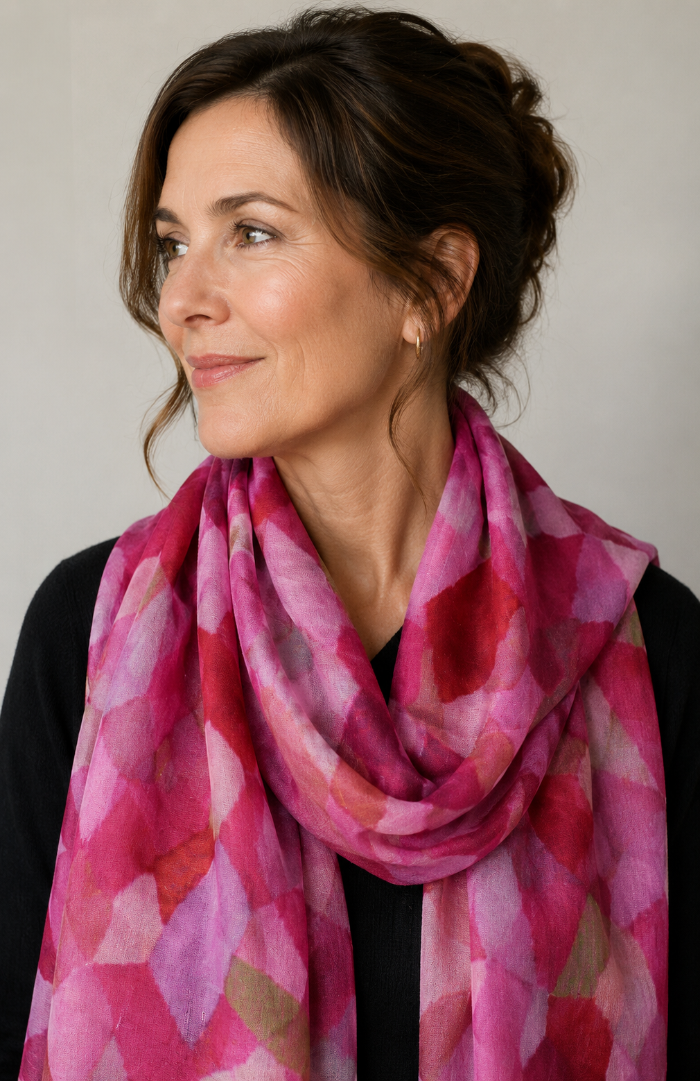 Halstuch - Aperitif Schals -100% Seide - Baby Pink - 22156B