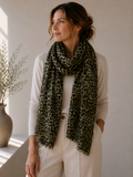 Halstuch - 100% Seide - Jungle - 22119B (army)