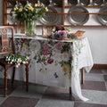 Dug - Koustrup & co. - Rose Flower Garden - 145x220cm - 100% hør - Design Jim Lyngvild