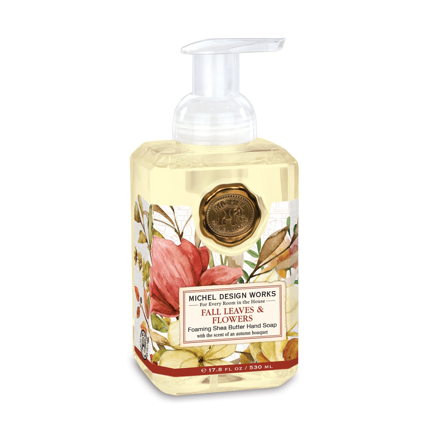 Skumhåndsæbe med aloe - Michel Design Works- Fall Leaves & Flowers