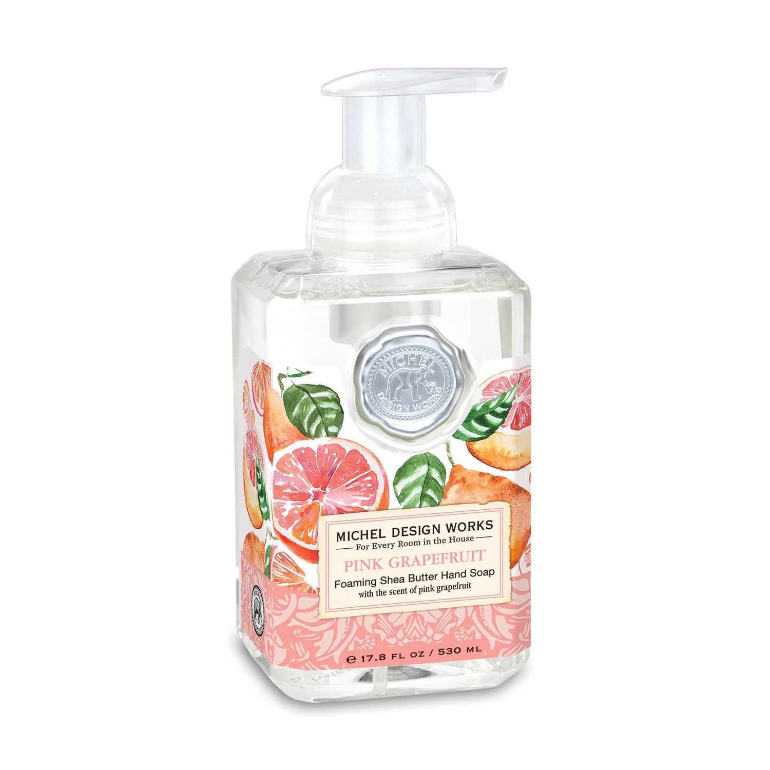 Foaming Hand Soap with Aloe - Pink Grapefruit - Michel Design Works
