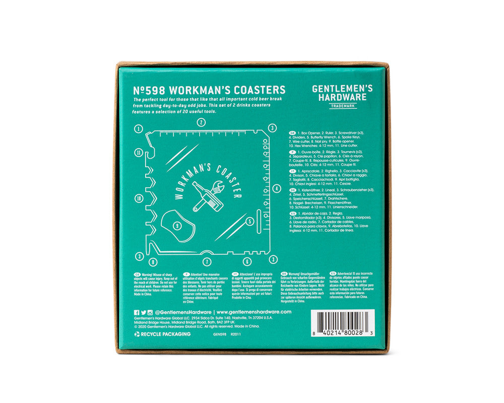 Untersetzer und Multifunktionswerkzeuge – 2er-Set – Gentlemen's Hardware