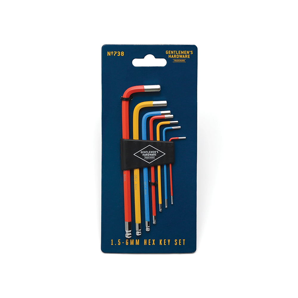 Farbige Inbusschlüssel von Gentlemen's Hardware