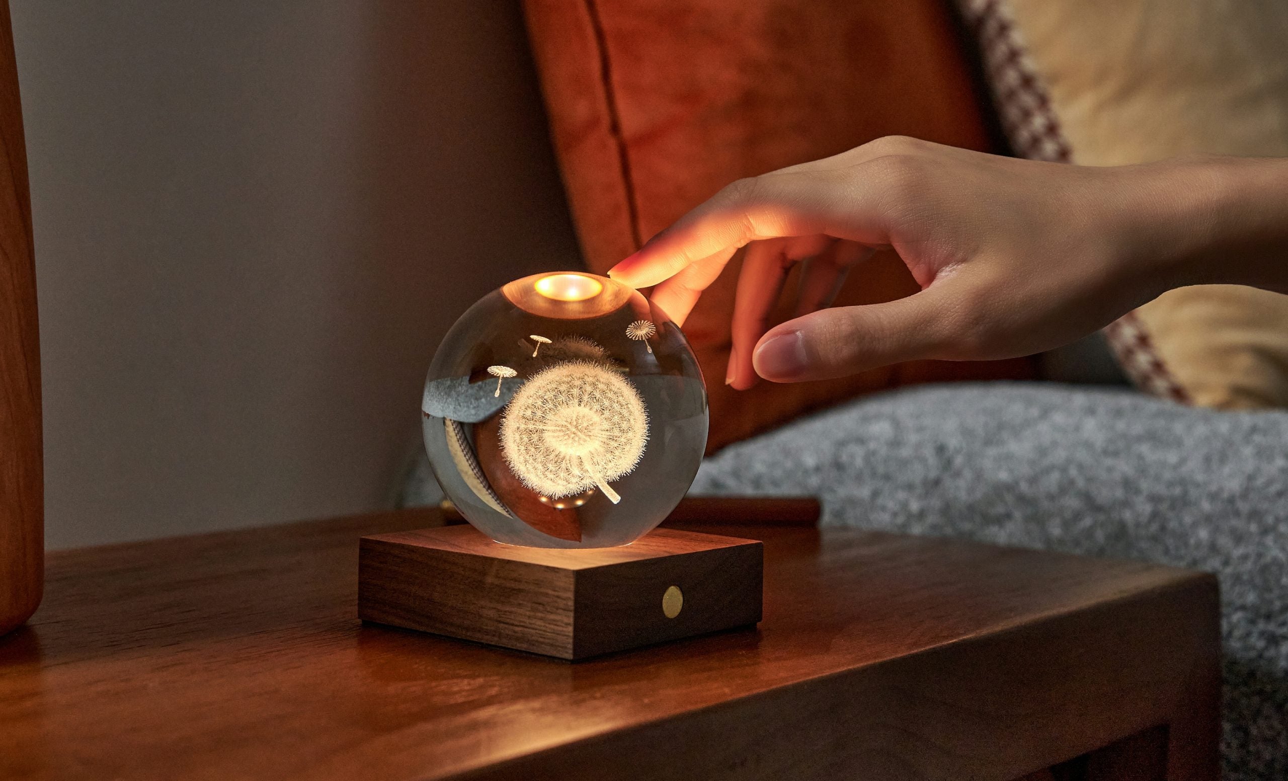 Gingko Design - Amber Crystal Light – dekorative LED-Kristallleuchte