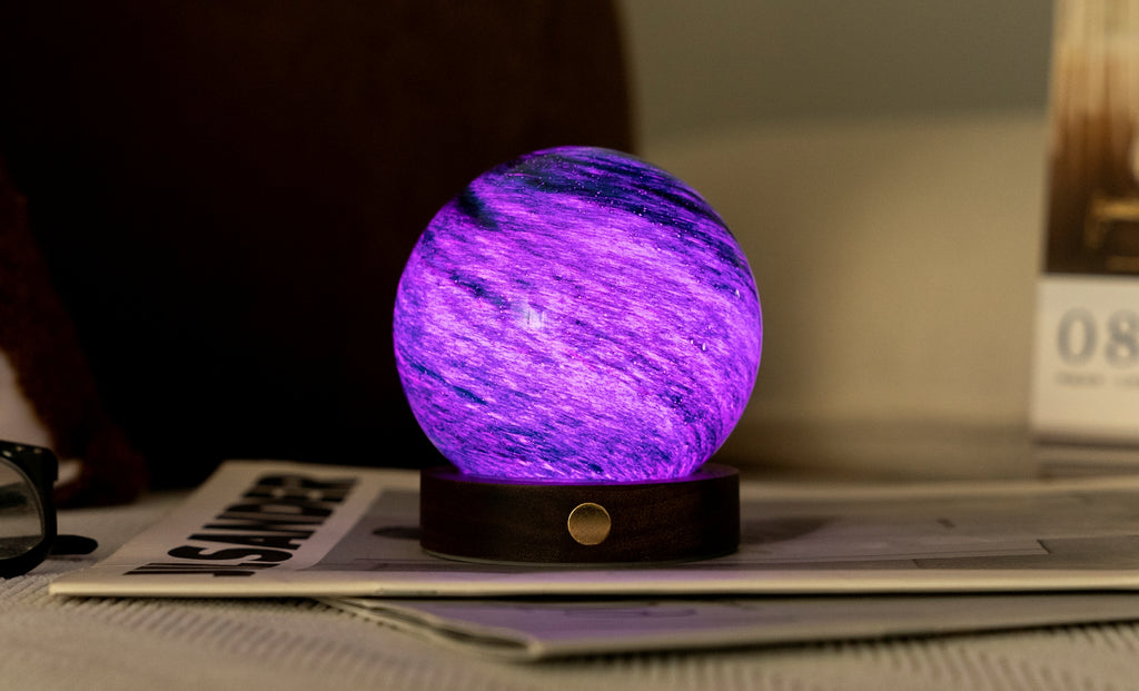 Gingko Design AstraGlass Light - LED table lamp in hand-painted glass