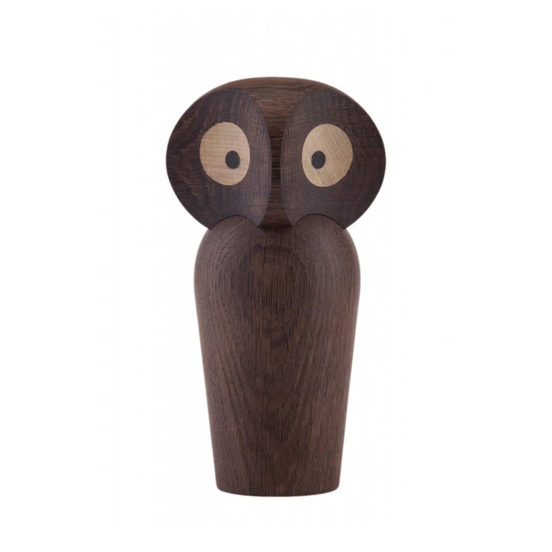 Architectmade Eule – ikonische Holzfigur mit drehbarem Kopf