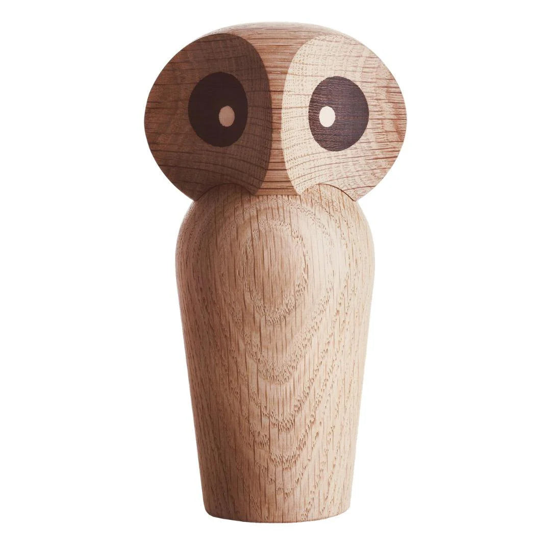 Architectmade Eule – ikonische Holzfigur mit drehbarem Kopf