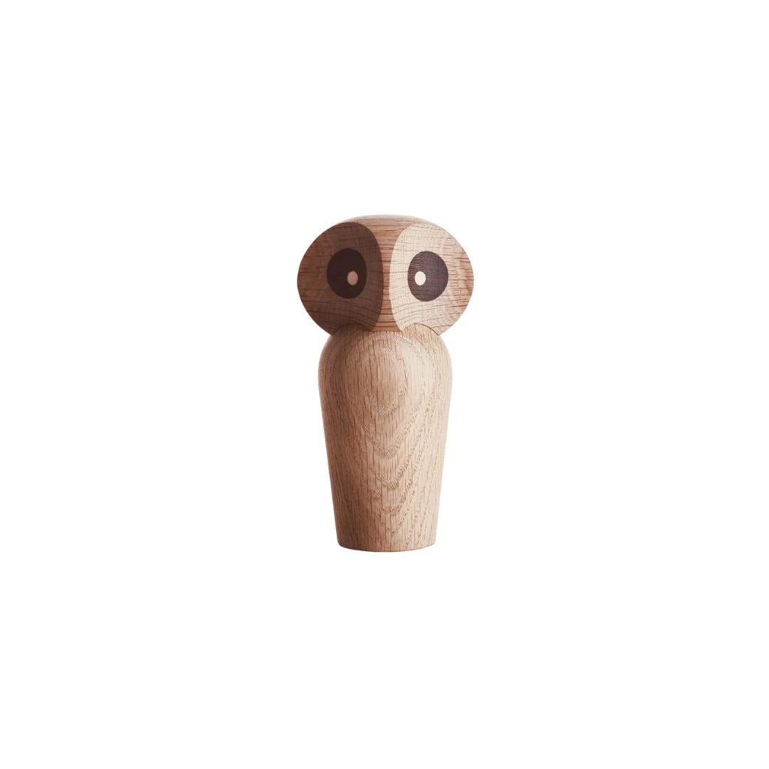 Architectmade Eule – ikonische Holzfigur mit drehbarem Kopf