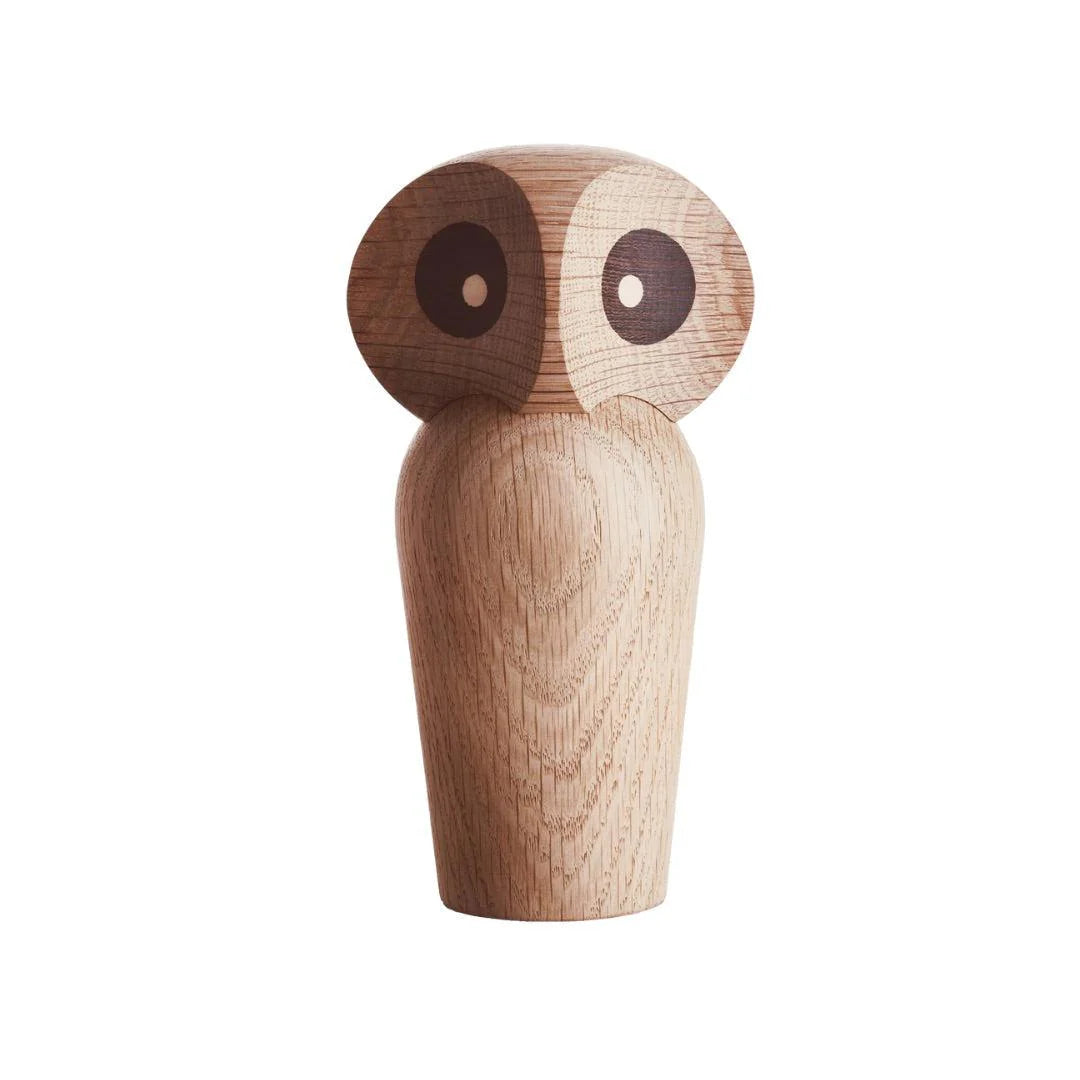 Architectmade Eule – ikonische Holzfigur mit drehbarem Kopf