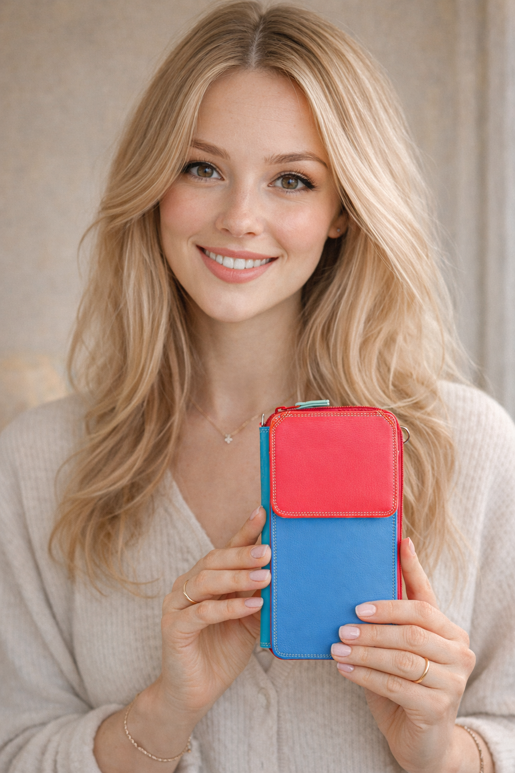 MyWalit Smartphone-Halter & Geldbörse mit Schultergurt | multifunktionale Tasche - Stil 1220