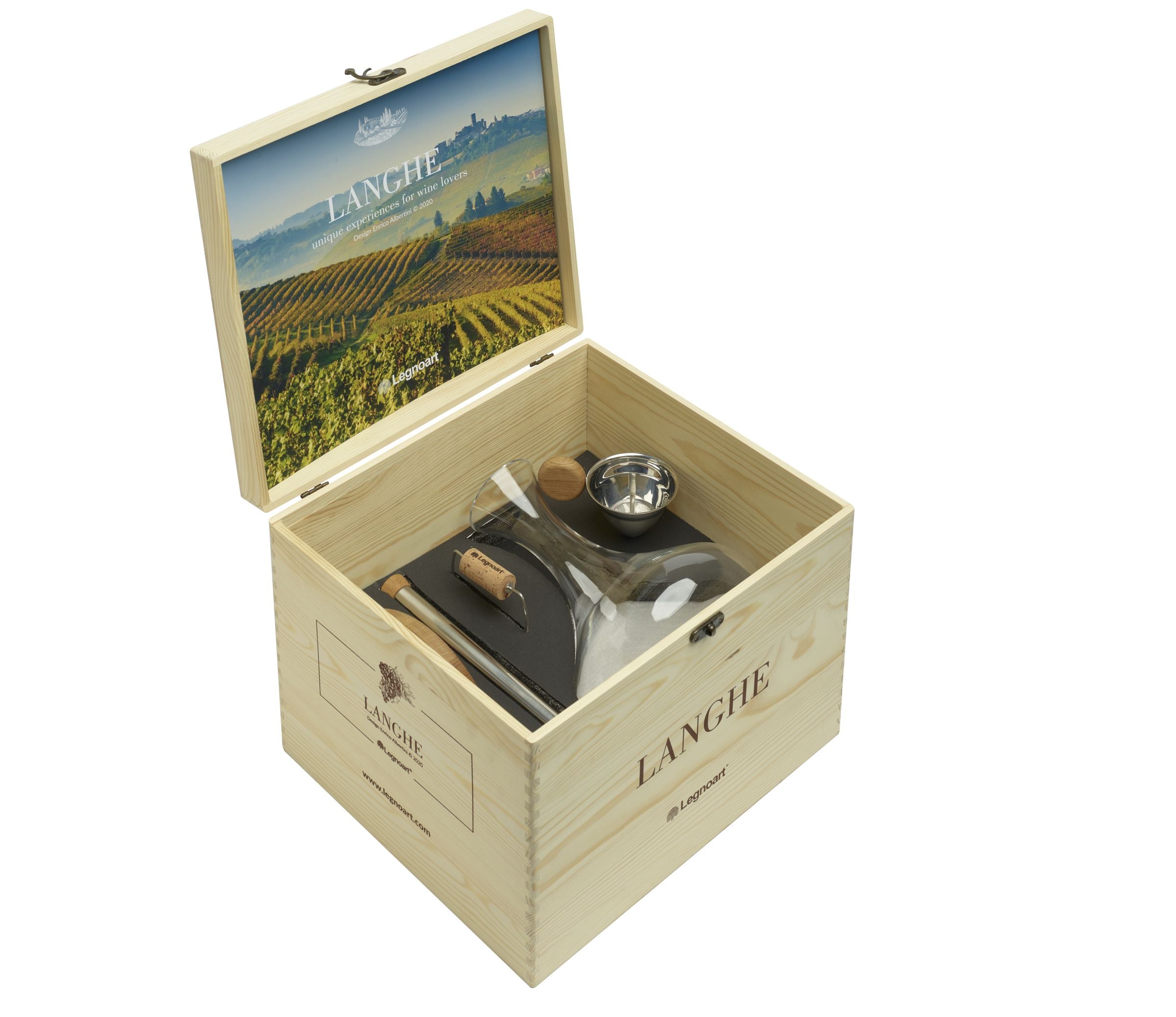 Legnoart LANGHE Vin dekanteringssæt