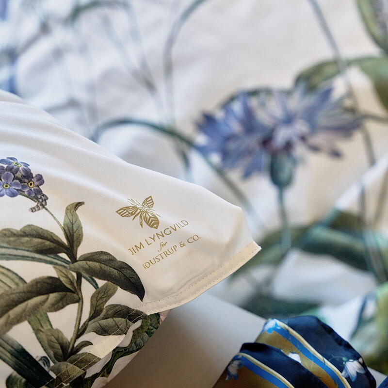 Sengesæt - Koustrup & co. - Blue Flower Garden - 100% Økologisk bomuld - Designet af Jim Lyngvild