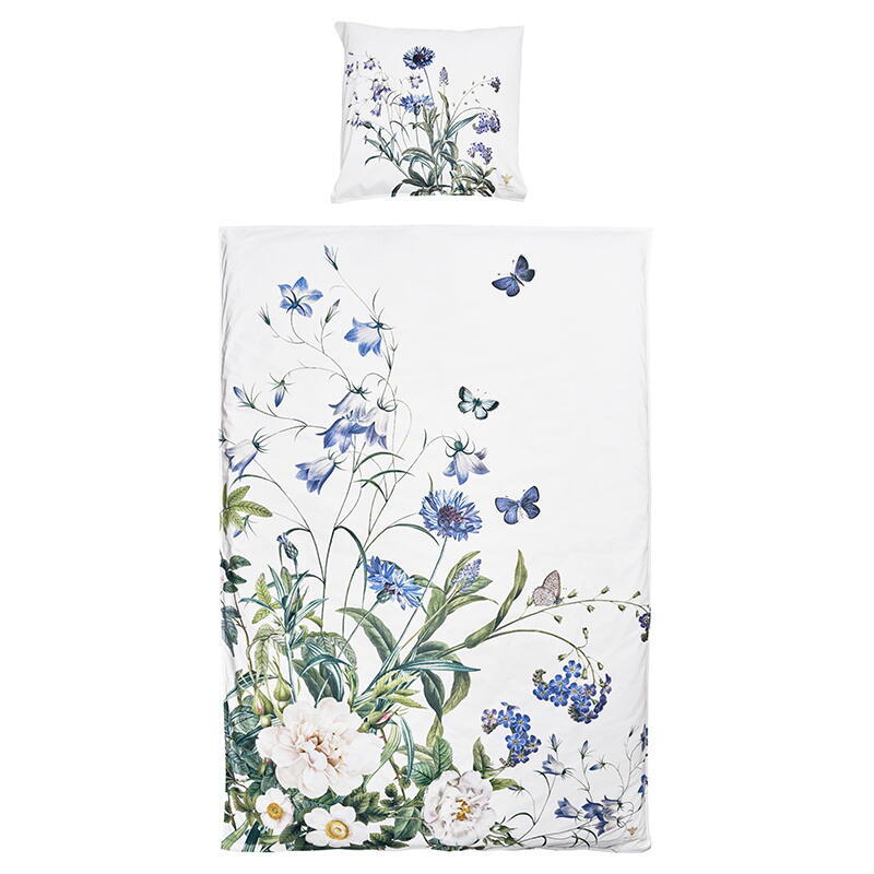 Sengesæt - Koustrup & co. - Blue Flower Garden - 100% Økologisk bomuld - Designet af Jim Lyngvild