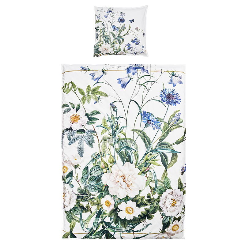 Sengesæt - Koustrup & co. - Blue Flower Garden - 100% Økologisk bomuld - Designet af Jim Lyngvild