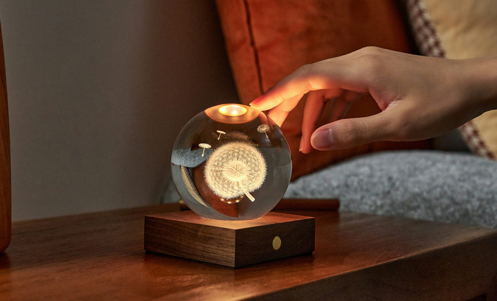 Gingko Design - Amber Crystal Light – dekorative LED-Kristallleuchte