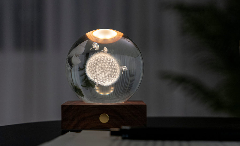 Gingko Design - Amber Crystal Light – dekorative LED-Kristallleuchte
