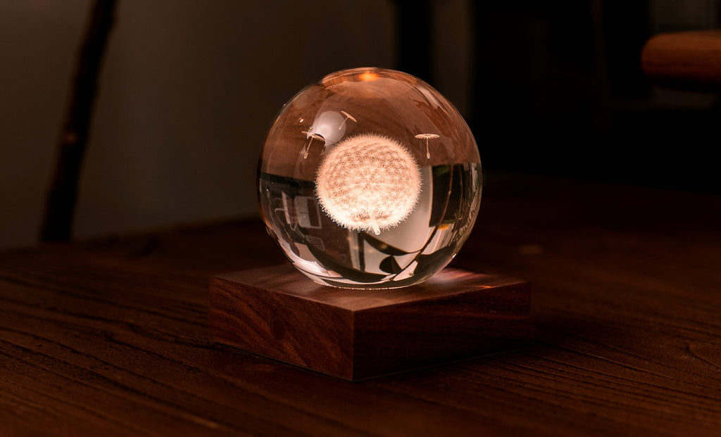 Gingko Design - Amber Crystal Light – dekorative LED-Kristallleuchte