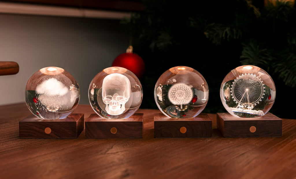 Gingko Design - Amber Crystal Light – dekorative LED-Kristallleuchte