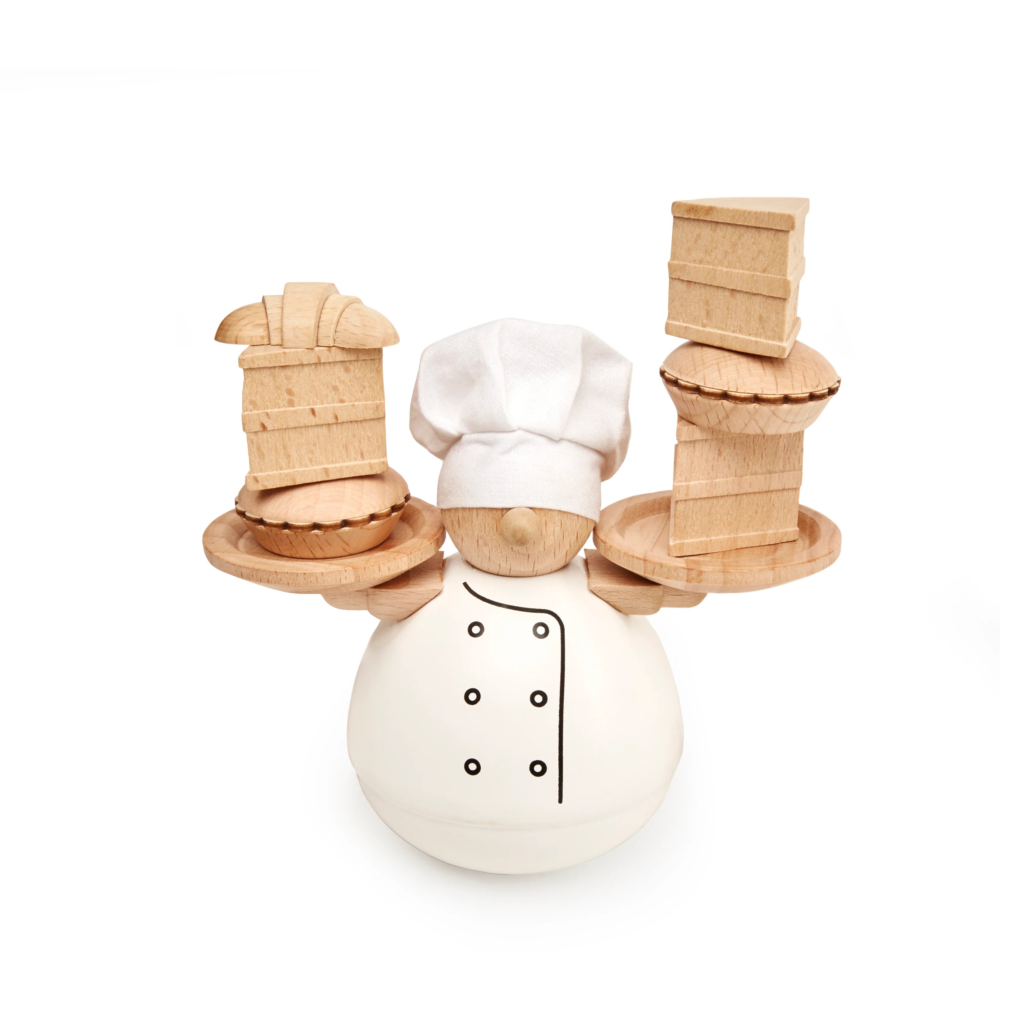 Balance The Baker – lustiges Balancespiel aus Holz für die ganze Familie
