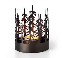 Teelichthalter Bosque mit magischer Waldsilhouette