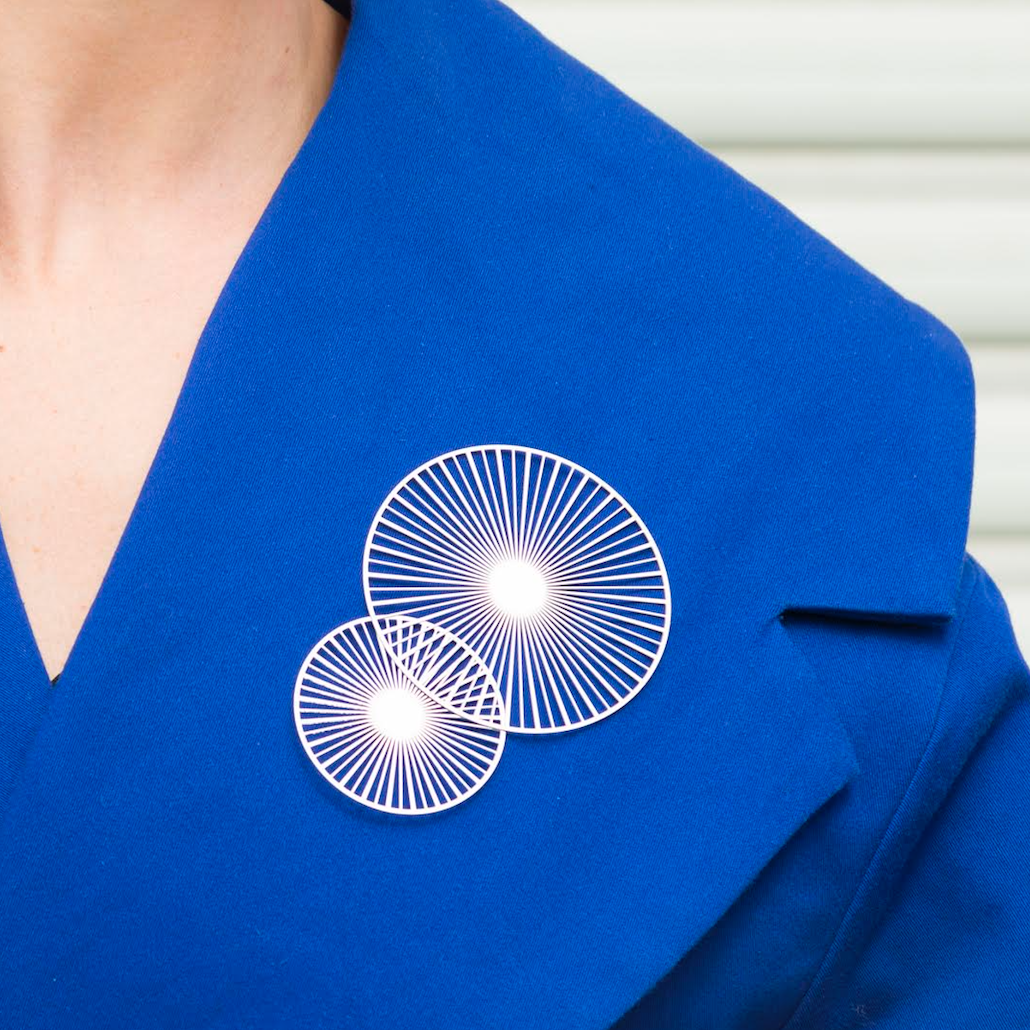 Brosche mit Magnet - Solar - klein