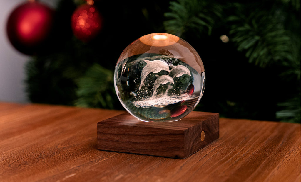 Gingko Design - Amber Crystal Light – dekorative LED-Kristallleuchte