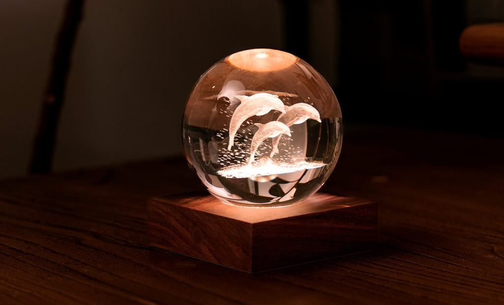 Gingko Design - Amber Crystal Light – dekorative LED-Kristallleuchte