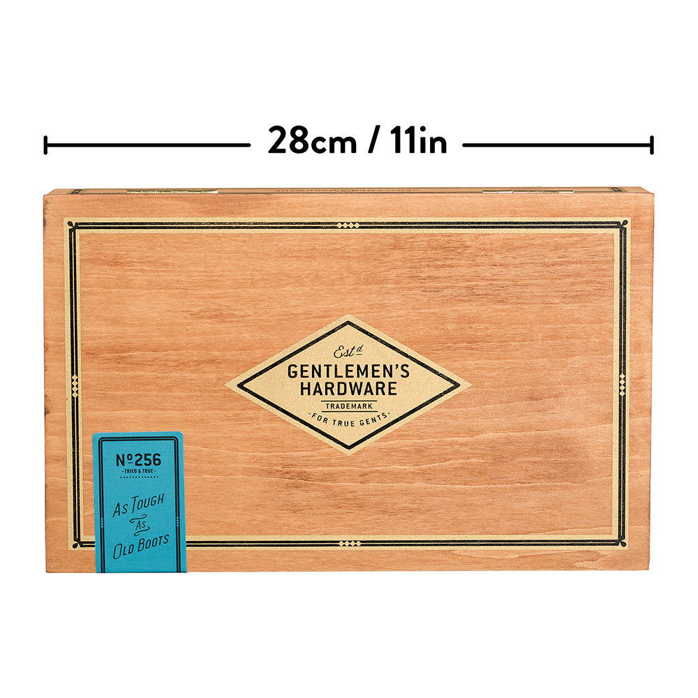 Schuhputzset – Exklusives Set in Holzschatulle – Gentlemen´s Hardware