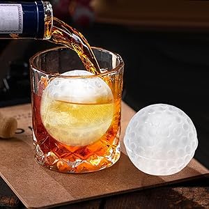 ⛳ Kikkerland Golfball-Eisformen – Eiswürfelformen (2er-Set)