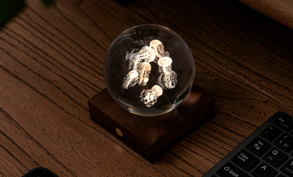 Gingko Design - Amber Crystal Light – dekorative LED-Kristallleuchte