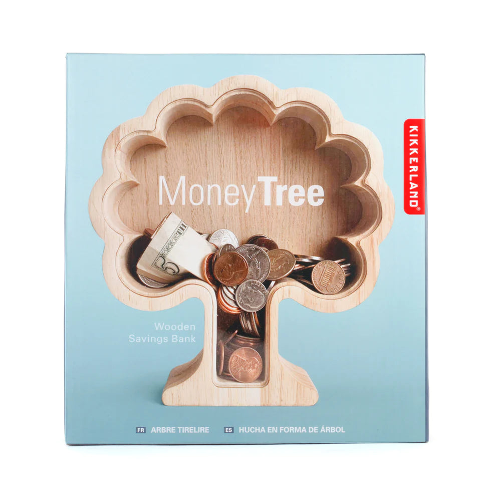Spardose - Geldbaum mit Scheibe - Money Tree - Kikkerland