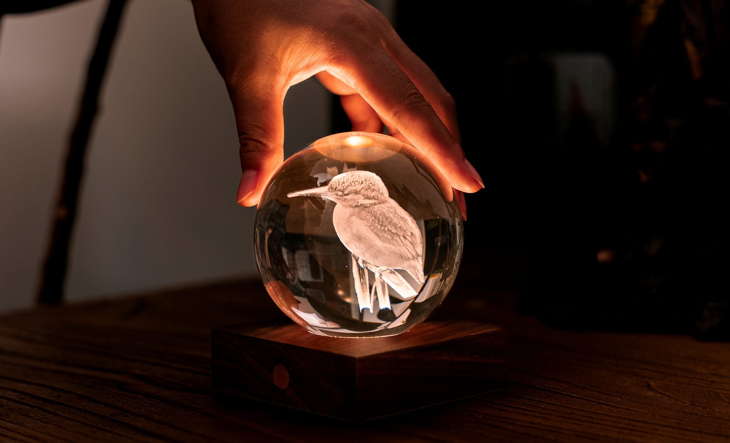Gingko Design - Amber Crystal Light – dekorative LED-Kristallleuchte