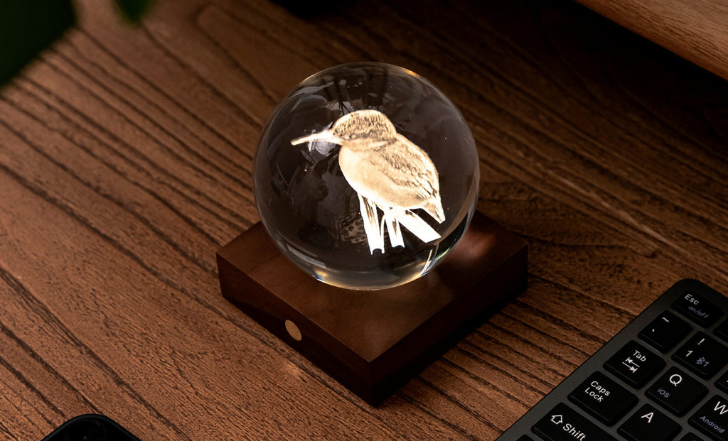 Gingko Design - Amber Crystal Light – dekorative LED-Kristallleuchte