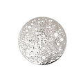 Brooch with magnetic clasp - Lunar - small, silver