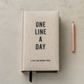Tagebuch - One Line a Day - Schreiben Sie jeden Tag eine Zeile über fünf Jahre - LEINWAND