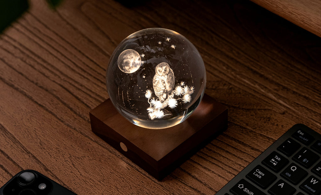 Gingko Design - Amber Crystal Light – dekorative LED-Kristallleuchte