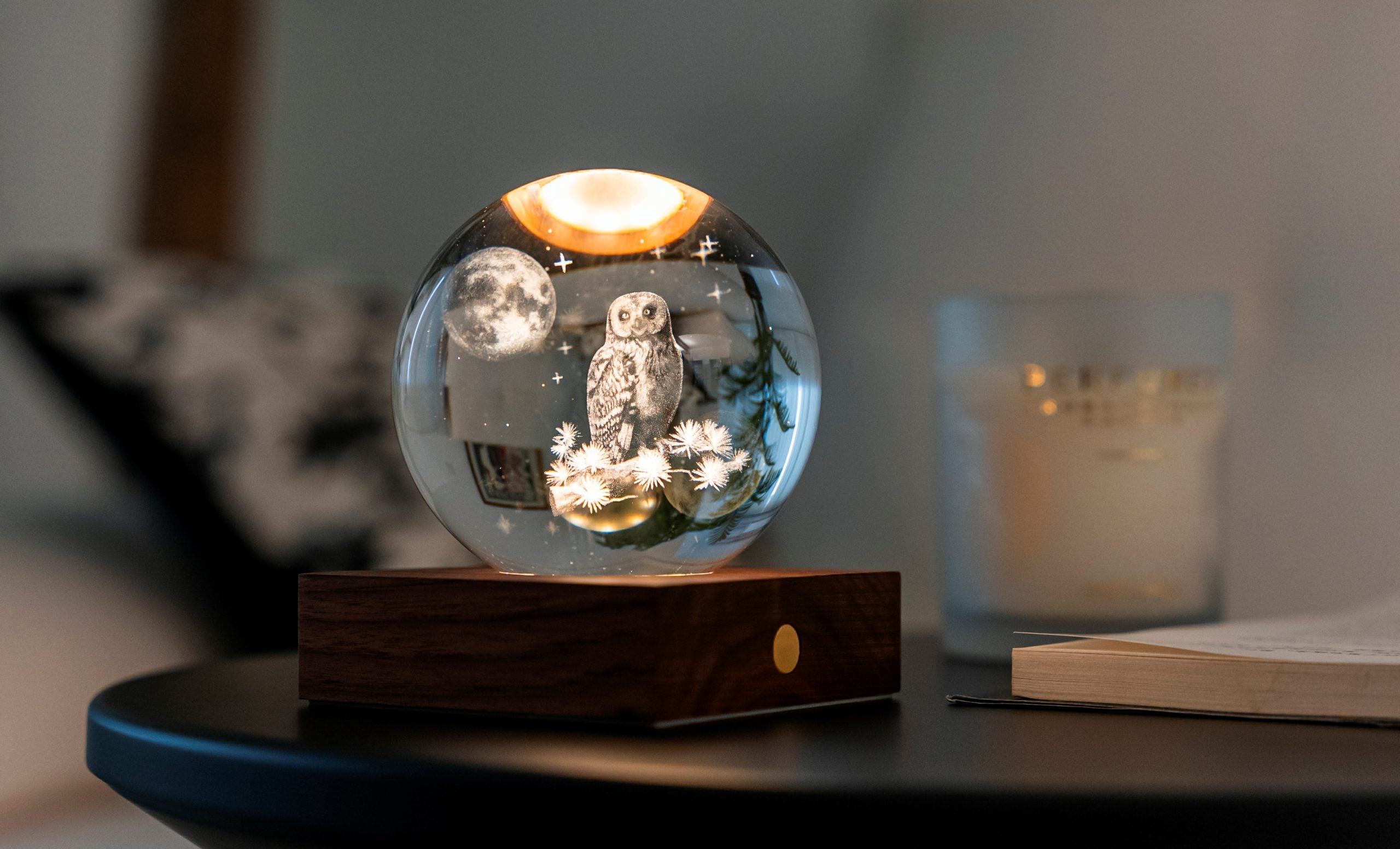 Gingko Design - Amber Crystal Light – dekorative LED-Kristallleuchte