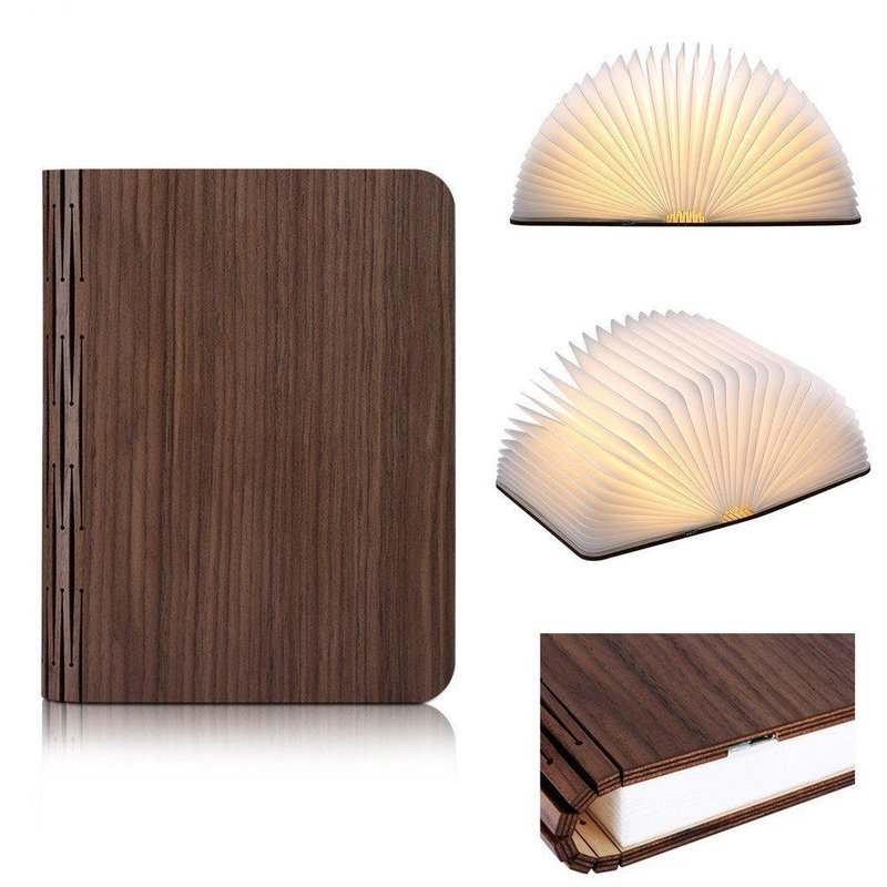 Walnut book lamp - A6 format
