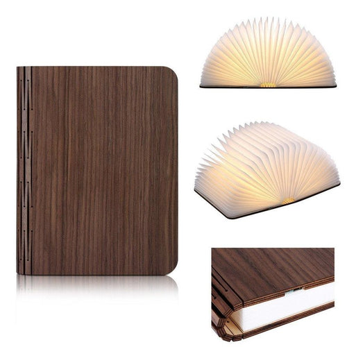 Buchlampe aus Walnussholz - A6-Format
